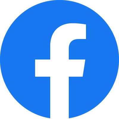 Facebook f logo with link to City of Aragon official page